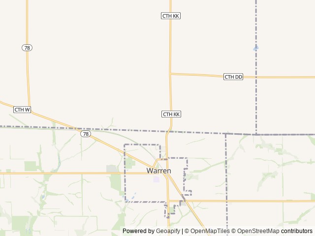 Map of Backyard Campground location at Gratiot, WI, United States