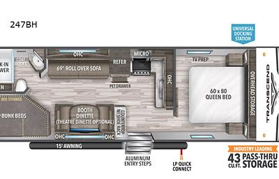 Grand Design Transcend 247BH Travel Trailer Rental
