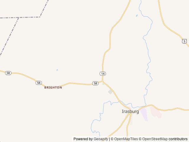 Map of Tree Corners Family Campground location at Irasburg, VT, United States