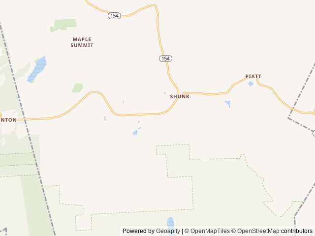 Map of Falling Waters Campground location at Fox Township, PA, United States