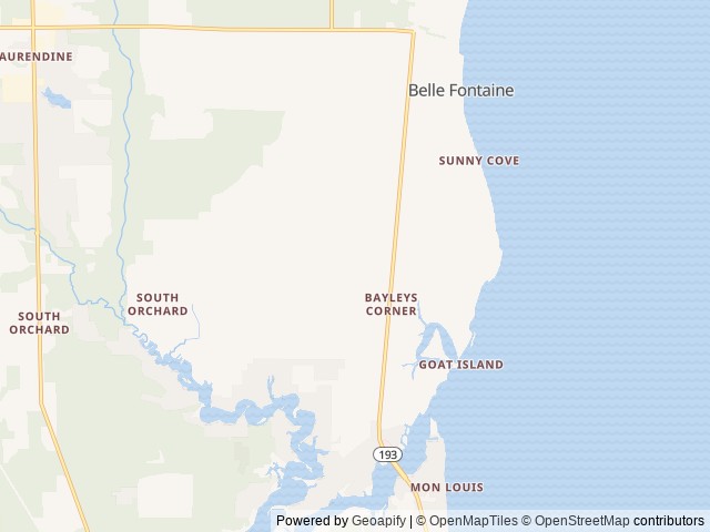 Map of Homestead RV Community location at Theodore, AL, United States