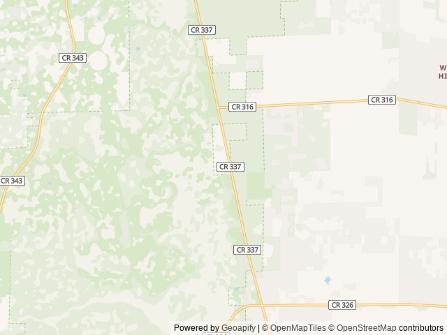 Map of Black Prong Equestrian Village location at Bronson, FL, United States