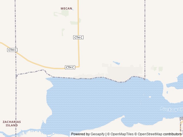 Map of Duck Inn RV Park location at Montello, WI, United States