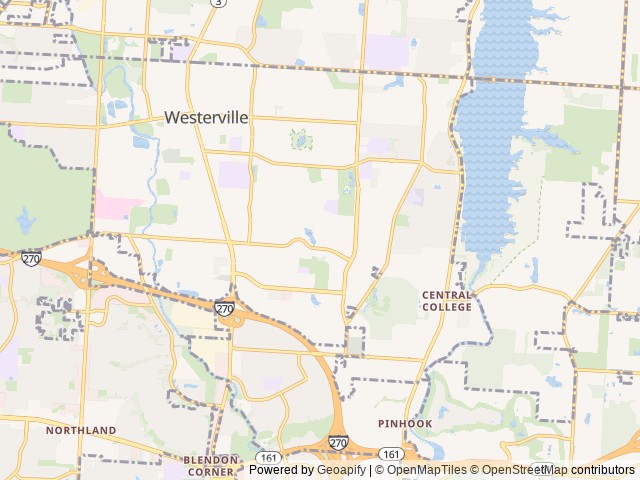 Map for Let the Good Times Roll! near Westerville, OH