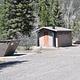 Restroom & Dumpster at Elk Creek Campground