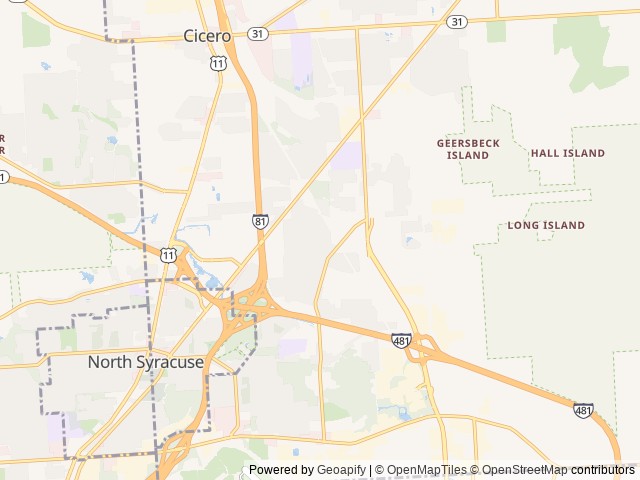 Map for 2021 Heartland Pioneer BH 270 near Cicero, NY