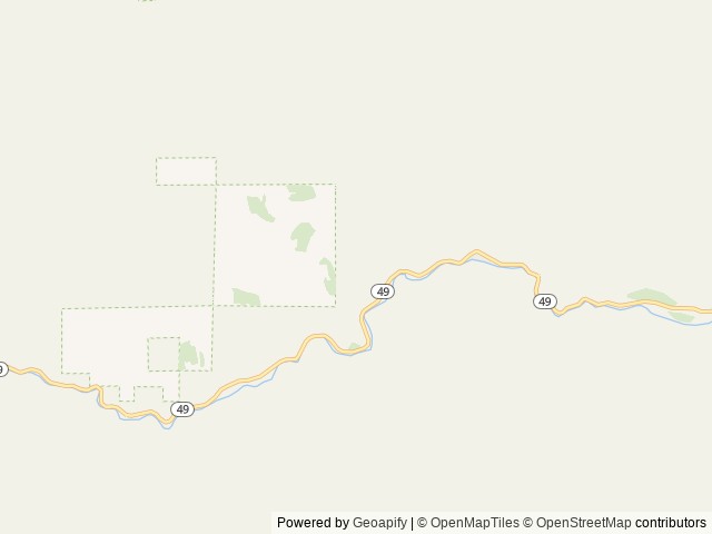 Map of Union Flat location at Nevada City, CA, United States