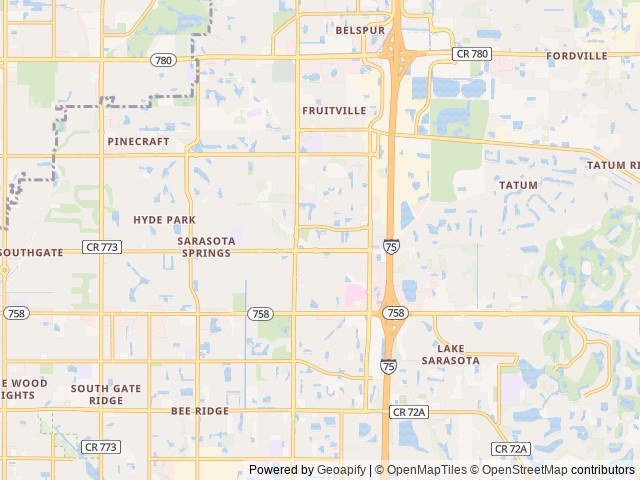 Map for Luxury Class C-Sleeps 6-Easy to Drive-Fully Loaded near Sarasota, FL
