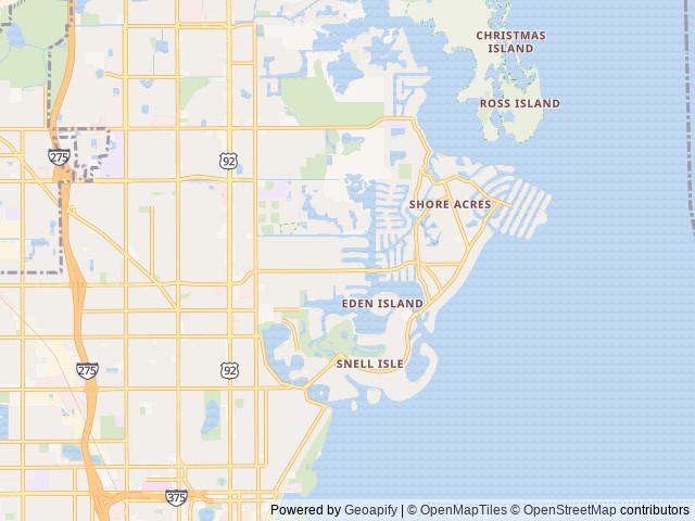 Map for Not Missin' Out near Saint Petersburg, FL