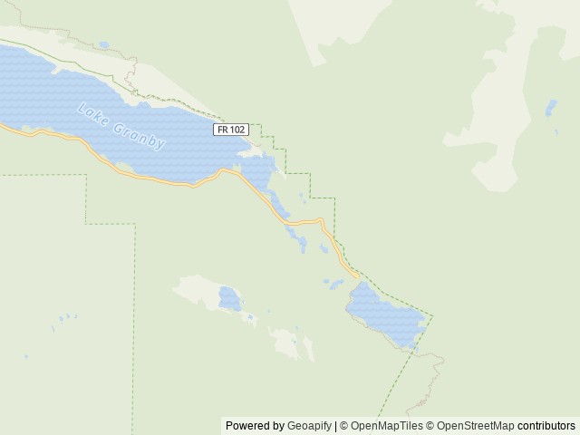 Map of Arapaho Bay location at Morrison, CO, United States