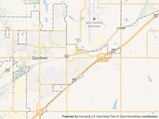 Map for Todd's RV Rental near Gardner, MO
