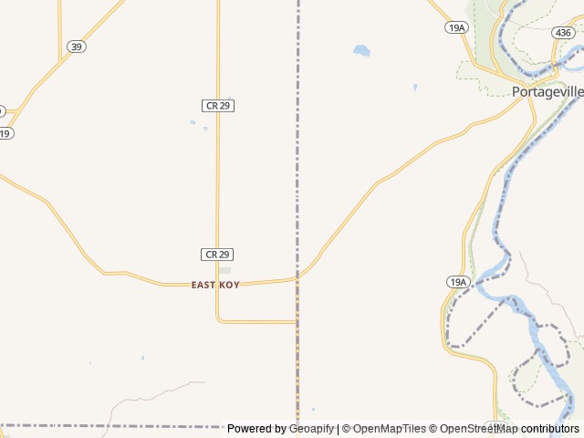 Map of Adventure Bound Four Winds location at Portageville, NY, United States