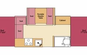 26' Popup Camper Big Enough for 6 - 2 King Beds