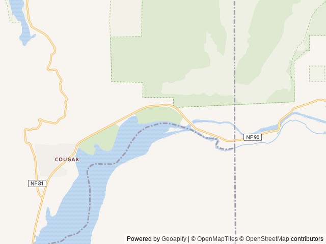 Map of Beaver Bay - Managed by American Land & Leisure location at Cougar, WA, United States