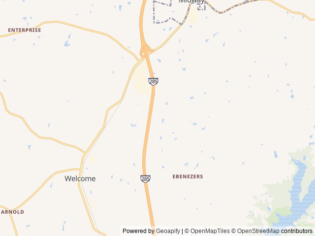 Map for 2026 RV Open Range 25BH near Lexington, NC
