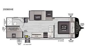 King Bed with Solar Travel Trailer
