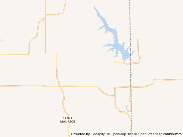 Map of Moccasin Meadow Campground location at Greensburg, IN, United States
