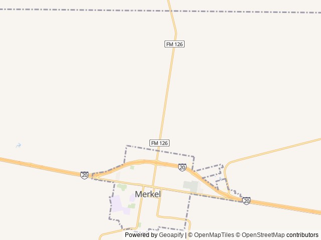 Map of Tin Cup RV Park location at Hawley, TX, United States