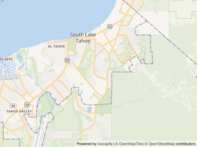 Map for 2020 Sprinter 4x4 High Roof 144 "Edna" near South Lake Tahoe, CA