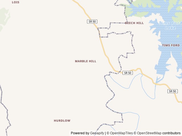 Map of Short Creek RV Resort location at Winchester, TN, United States