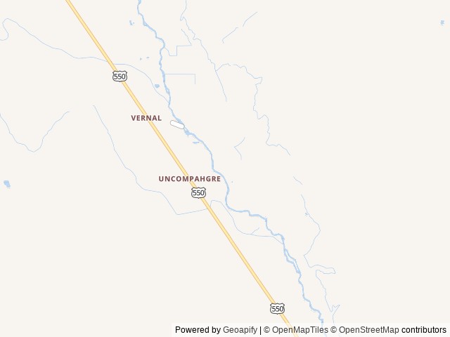 Map for Cozy Lightweight Camper for Two! near Montrose, CO