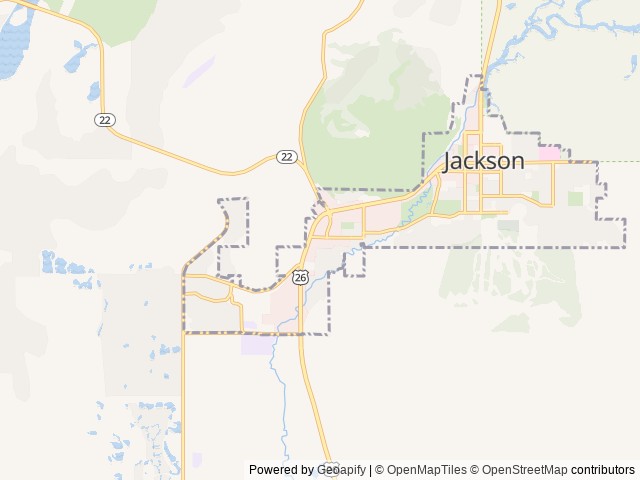 Map for 2017 Keystone RV Summerland near Jackson, WY