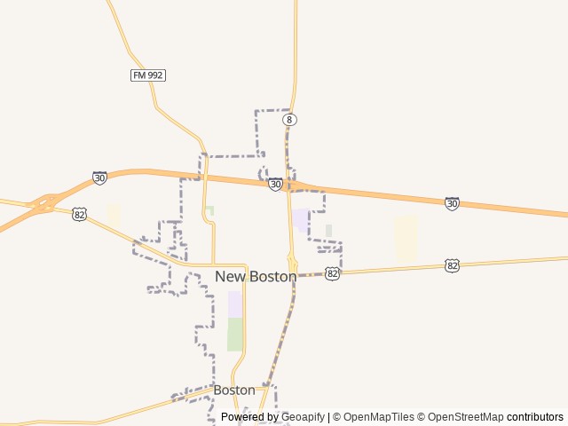 Map for 2023 Forest River RV Wildwood Heritage Glen 310BHI near New Boston, LA