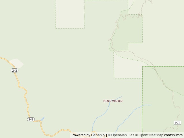 Map of Boulder Basin location at Idyllwild, CA, United States