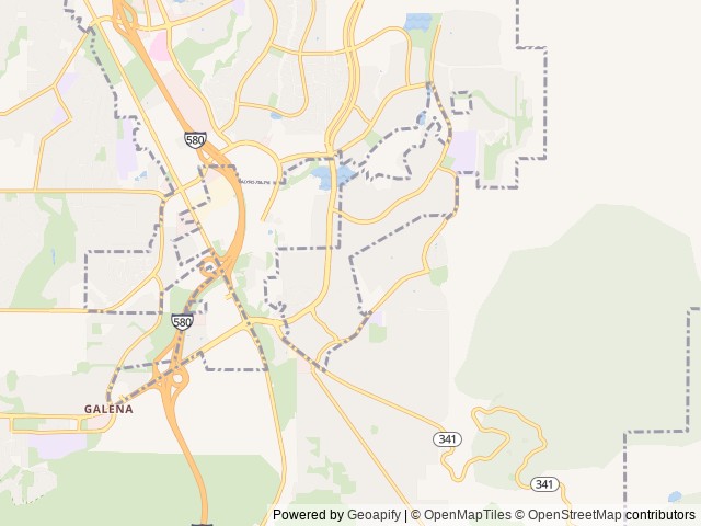 Map for Little Burt near Reno, CA