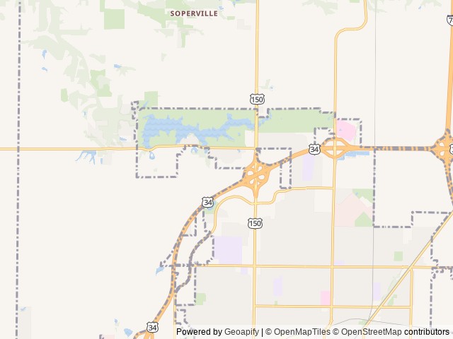 Map of Allison Campground location at Galesburg, IL, United States