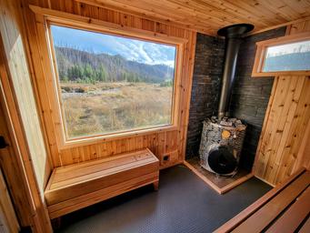 View from sauna