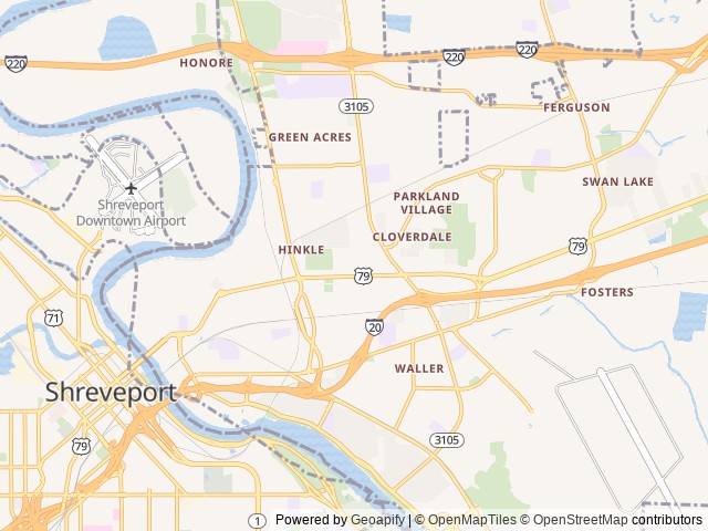Map for 2017 Forest River RV Forester near Bossier City, LA