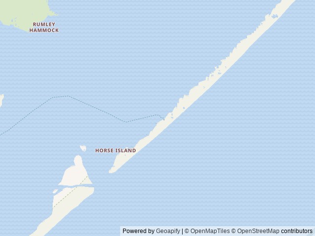 Map of Long Point Cabin Camp location at Harkers Island, NC, United States