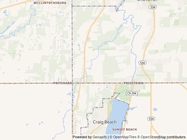 Map for Great family camper with bunkhouse near Newton Falls, PA