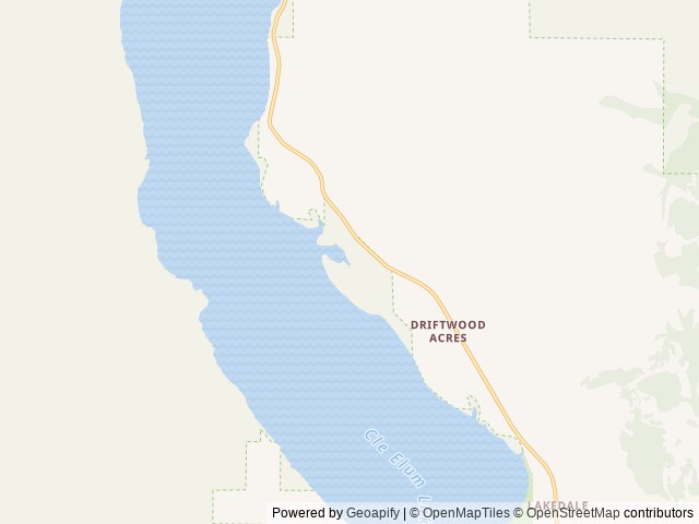 Map of Wish Poosh Campground location at Ronald, WA, United States