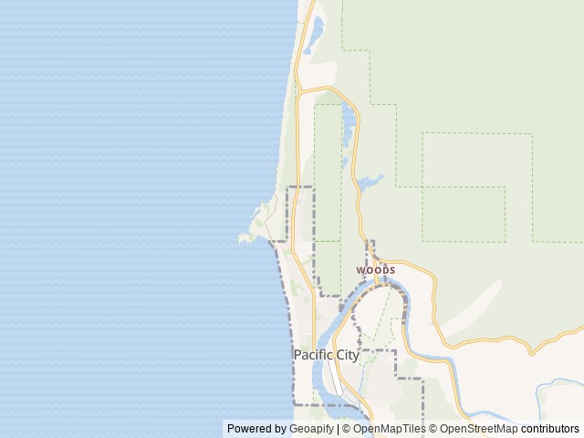 Map of Webb County Campground location at Cloverdale, OR, United States