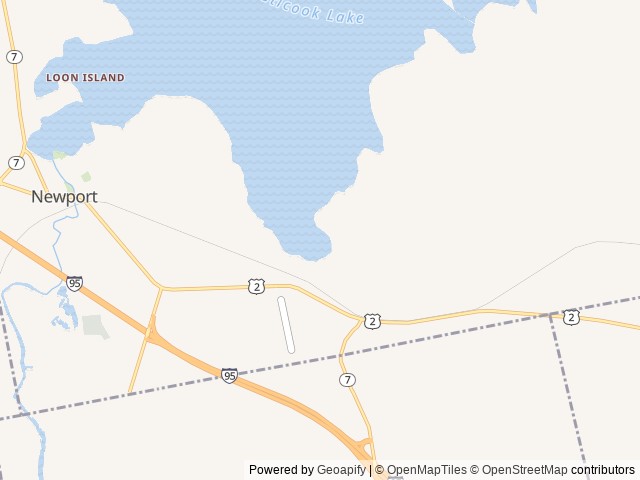 Map of Sebasticook Lake Campground location at Newport, ME, United States
