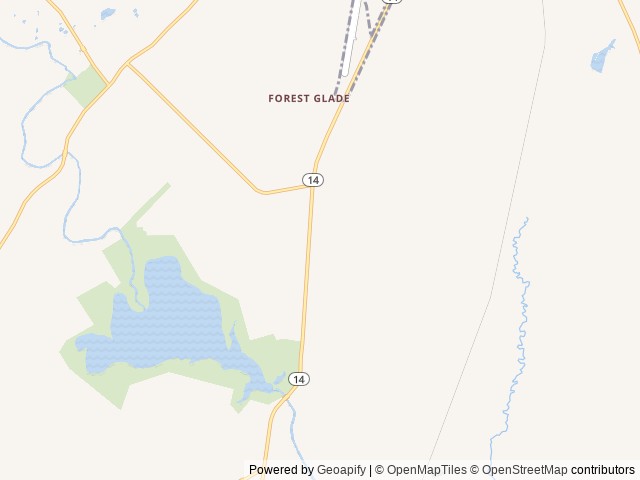 Map of Shady Meadows RV Park location at Mexia, TX, United States