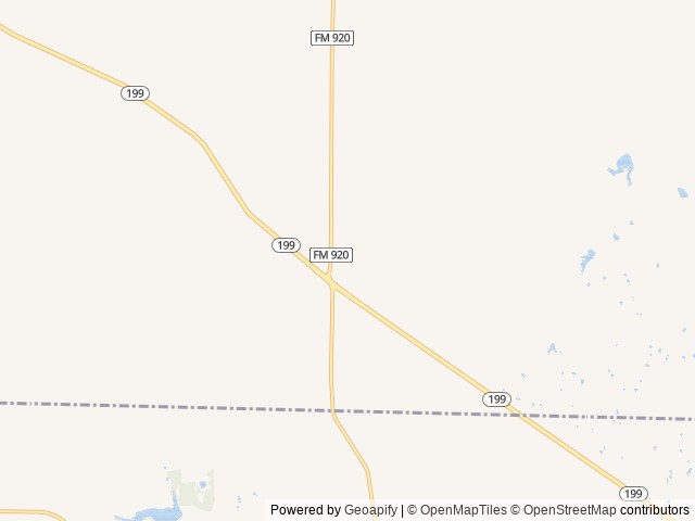 Map of West Gate RV Park location at Benbrook, TX, United States