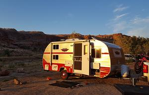 Retro Trailer "Big Red" in Mystic,  Delivery Only