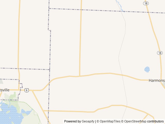 Map of Pineview Camplands LLC location at Linesville, PA, United States