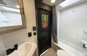 Two entry doors and separate sleeping quarters.