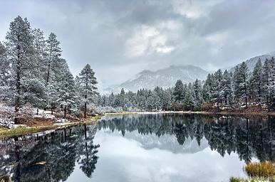 Winter at the reservoir 