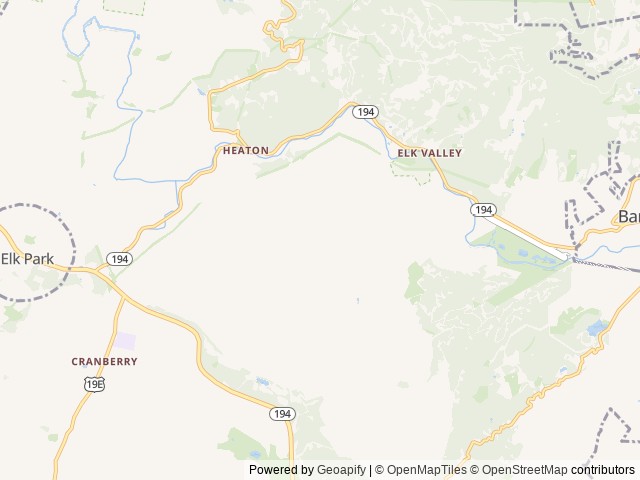 Map for The Amell Class A Motorhome @The Barlow near Elk Park, NC