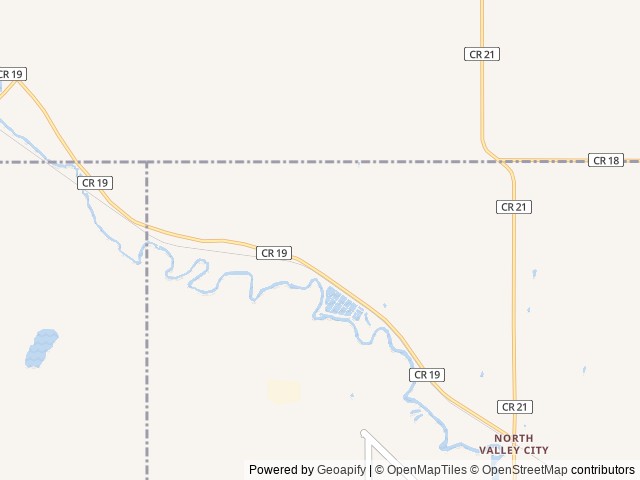 Map of Valley City National Fish Hatchery location at Valley City, ND, United States