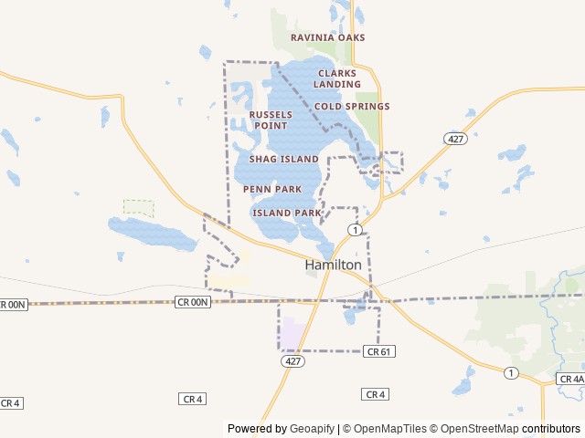 Map for Northeast Indiana Camping! 2015 Forest River Wildwood X-Lite, sleeps 5 ~ 101 Lakes Steuben Co. near Hamilton Lake, MI