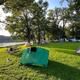 Tent campers along the Mississippi River at Blanchard Island