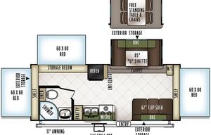 2019 Forest River RV Flagstaff Shamrock 233S
