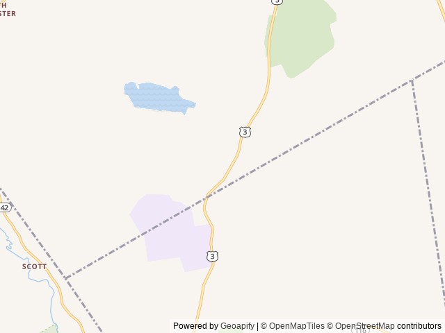 Map of Mountain Lake Camping Resort location at Jefferson, NH, United States