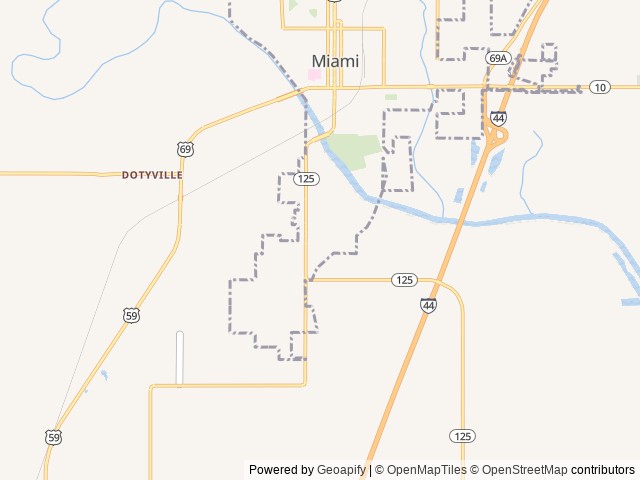Map for 2007 Jayco Jay Feather 25RB near Miami, MO